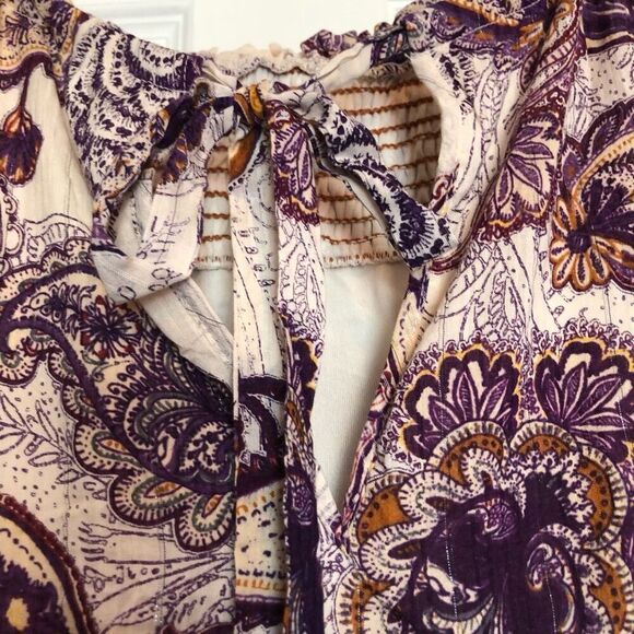 Band of Gypsies Purple Paisley Maxi Dress - Picture 8 of 16